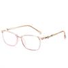 Fabricantes de monturas de gafas con película anti-luz azul al por mayor montura de gafas TR90 cuadrada transfronteriza estilo disponible para hombres y mujeres 2249