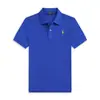 Camisa Polo para Hombre Transfronteriza Color Sólido Verano Bordada Ralph Lauren Manga Corta Casual con Bordado de Pequeño Caballo