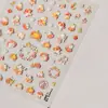 Nuevas Pegatinas Lindas de Ardilla para Uñas Otoño e Invierno Relieve 3D Gatito Dibujos Animados Erizo Adhesivas Decoración DIY para Uñas