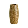 Vaso de Cerâmica Retrô Estilo Wabi-Sabi Shumen Flor Artificial Arranjo de Flores para Sala de Estar Decoração de Entrada de Luxo Leve de Alta Qualidade