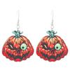 Amazon Cross-border Novo Halloween Western Style Ghostface Abóbora Pingente Brincos De Madeira Gótico Desenho Animado Brincos