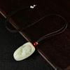 Xinjiang Hetian Jade Material de Semente de Buda Guanyin Pingente de Jade Original de Pedra Masculina e Feminina Pele Crua Jade Escultura Atacado