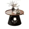 Lámpara de Mesa Casual Simple Lujo Pequeña Mesa de Café para Hogar Ventana de Bahía Mesa Kang Dormitorio Balcón Apartamento Pequeño Mesa de Celebridad de Internet Mesa de Café Creativa
