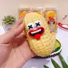 Emoji Criativo Amendoins Bola Feita à Mão Brinquedo de Apertar Brinquedo de Descompressão de Alto Valor Rebote Lento Peças Crocantes Sonoras Sensação na Mão