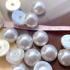 Crema Semiredonda 6-25mm Accesorios de Perlas Parche DIY Pendientes Pasador Botón Accesorios Materiales Cuentas Sueltas Brillante