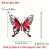 Serie de Mariposas Coloridas de Fantasía Transfronteriza Acrílico 2D Colgante para Mochila Coche Decoración para Colgar Accesorios