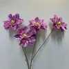 3 amapolas artificiales en colores otoñales para decoraciones de bodas de ensueño, accesorios de fotografía y decoración del hogar