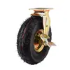 Rueda giratoria de rueda universal inflable 6 pulgadas 8 pulgadas 10 pulgadas Neumático neumático Polea de goma Carretilla de mano Rueda de alta resistencia