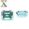 Esmeralda azul verdosa piedra nude Moxan diamante Moxan de forma especial se puede engarzar con collar y otras joyas
