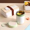 Taza de sopa de acero inoxidable INS304 taza para el desayuno para estudiantes sopa para niños avena taza de leche cuerda para colgar portátil desmontable taza para compartir