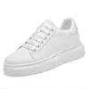 Zapatos para Hombre Nuevos Estilo Invisibles que Aumentan la Altura Zapatos con Suela Gruesa de 10cm que Aumentan la Altura Zapatillas Blancas Casuales para Pareja Zapatos de Tabla de Moda