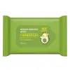 Toallitas Desmaquillantes de Aguacate Empacadas Individualmente, Suaves y No Irritantes, Toallitas Desmaquillantes Desechables, Algodón Desmaquillante Facial Removible