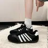 Zapatillas de entrenamiento retro alemanas súper elegantes para mujer, nueva colección 2026, increíblemente populares, zapatillas blancas versátiles, zapatos deportivos casuales planos de nicho