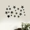 Adesivo de Espelho Estrela Acrílico Autoadesivo Impermeável Adesivo de Parede Decoração de Quarto Infantil Sala de Estar Quarto Adesivo de Parede Espelhado J
