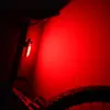 Nueva Luz Trasera LED Cob Recargable por USB para Bicicleta Luz de Advertencia LED para Bicicleta de Montaña Luz Trasera para Bicicleta