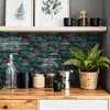Adhesivo Epoxi 3D Meiji Fábrica de Shenzhen Venta al por Mayor Papel Tapiz a Prueba de Aceite para Cocina Pegatinas de Pared Impermeables para Baño Pegatinas Decorativas Autoadhesivas para Sala de Estar
