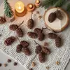 Flores Hechas a Mano del Jardín de Infancia Acorn, Flores Naturales Reales, Piñas, Frutos de Mil Granos, Flores Secas Decorativas, Materiales para Manualidades Navideñas
