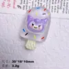 Dê uma Mordida no Sorvete de Animal Brilhante Lustroso DIY Cola de Creme Capa de Celular Acessórios de Resina para Presilha de Cabelo Headband Joias Lote