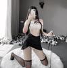 Lin Linting, ropa interior sexy femenina, nalgas apretadas, secretaria OL, uniforme, tentación, conjunto de profesora, club nocturno, venta al por mayor