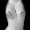 Adesivos de Mamilo Sexy Europeus e Americanos com Cruz de Strass e Franja Corrente Corporal para Bikini Noturno Transfronteiriça Corrente Corporal Feminina