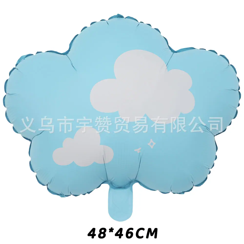 蓝底白云云朵