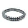 Pulsera Redonda de Hiel Negra No Magnética con Doble Agujero al por Mayor Pulsera Unisex Pulsera para el Cuidado de la Salud Accesorios de Joyería DIY