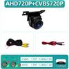 Venta caliente transfronteriza universal universal coche retrovisor función de tres interruptores AHD CVBS cámara de visión trasera para reversa