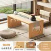 Mesa Pequeña Plegable para Ventanas de Mirador, Mesa Tatami para el Hogar, Mesa de Té de Madera No Maciza, Mesa de Té Estilo Chino, Mesa de Comedor para Repisa de Ventana
