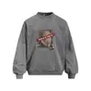 Sudadera con estampado de retrato retro americano, lavada y desgastada, para hombre, corte holgado, cuello redondo, adecuada para primavera y otoño, estilo casual