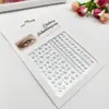 Novos adesivos AB para maquiagem dos olhos Cor Diamante Amor Gota d'água strass quebrado adesivos rosto lágrima canto do olho brilho Adesivos de Diamante coloridos