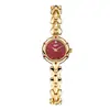 Productos de Alto Valor de Moda Transmitidos en Vivo en Stock: Reloj Pulsera Espiga de Trigo, Popular Flor Violeta Pétalo Joyería de Lujo Ligero para Mujeres