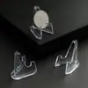 Suporte Transparente Pequeno para Exibição de Moedas Suporte para Exibição de Moedas Comemorativas Medalhas Comemorativas Caixa Redonda Pequena Caixa Quadrada Pequena Suporte Triangular