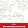 Acrílico Transparente Colorido con Agujero Pasante Accesorios de Lazo DIY Pulsera Hecha a Mano Collar Anillo Accesorios para Joyería Venta al por Mayor