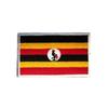 En stock suministro bordado de bandera nacional africana gancho y bucle bolsa exterior con bordado de sello parche de tela con sello