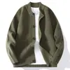 Suéter Redondo de Moda para Hombre, Nuevo para Otoño/Invierno 2026, Tejido, Cárdigan Simple de Color Sólido, Chaqueta Casual Engrosada