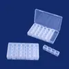 Herramientas para Uñas 28 Compartimentos Se Pueden Abrir por Separado Caja de Almacenamiento Caja para Uñas Transparente Caja de Colores para Joyería Caja de Empaque