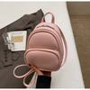 Mini Bolsa Pequena de Moda Transfronteiriça para Mulheres 2026 Nova Primavera Mochila Estilosa Textura Simples Mochila Pequena de Viagem