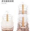 Percha Colgante de Madera Maciza Más Vendida de Amazon Plegable Multifuncional de Madera para Colgar Ropa Interior Estante de Almacenamiento Multicapa para Brasieres