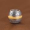 Rey Ciervo Dorado Plata S925 cuentas sueltas accesorios vintage Xiangyun mantra de seis palabras koi cuentas de barril cuentas espaciadoras cuentas redondas accesorios de plata