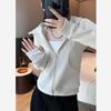 Abrigo de Otoño para Mujer, Sudadera Rosa con Capucha, Nuevo Estilo 2026, Cárdigan Corto Ajustado, Top de Hombro Normal, Conjunto Estilo Universitario