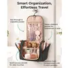 Bolsa de Higiene Pessoal Acolchoada de Alto Valor Grande Capacidade Fofa Bolsa de Armazenamento Suspensa de Viagem Impermeável Portátil
