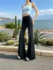 Pantalones de chándal acampanados Chanlan estilo coreano otoño 2026 nuevos, ajustados, casuales, con caída, adelgazantes, para yoga