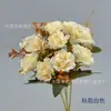 Buquê de rosa com 22 diamantes Decoração de restaurante ocidental Noiva segurando flores Fábrica DIY Flores de simulação para casamento Atacado