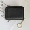 Fábrica de Origem Pronta Entrega High-End Porta-Moedas Cor Pura Bolsa Curta Sanfonada Grande Capacidade Múltiplos Porta-Cartões Porta-Cartão com Zíper para Mulheres