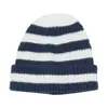 Sombrero de Lana Nuevo para Otoño e Invierno Amazon Temu Sombrero para Ciclismo con Rayas de Bloques de Color Sombrero de Punto con Protección para los Oídos para Hombre