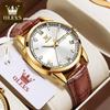Relojes Marca Oulisi al por Mayor Reloj de Cuarzo con Diamantes, Doble Calendario, Luminoso para Hombre Reloj para Hombre de Tiktok, Reloj de Cuarzo de Moda