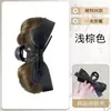 Peruca Coque Feminina Natural Preguiçosa Textura Solta Presilha Botão de Flor Coque Fofo Parte de Trás da Cabeça Penteado Peruca Coque