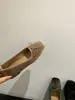 Aumente a altura na primeira temporada de reuniões! Sapatos baixos femininos de bico quadrado com laço estilo retrô coreano, sapatilhas slip-on femininas