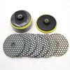 Conjunto de 7+1 Novos Discos de Polimento Seco com Diamante para Pedra, Mármore, Pedra de Quartzo Disco de Polimento 4 polegadas 3 polegadas Disco de Polimento Suave