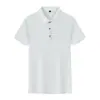 Camisa Polo Negra de Manga Corta para Hombre, Estilo Retro Limpio Casual de Verano, Sencilla Americana Resistente de Media Manga